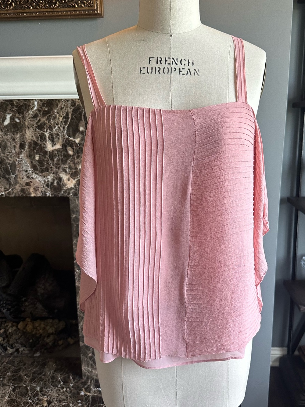 Tory Burch Blush Pink Ribbed Ruffle Camisole - Picture 4 of 13